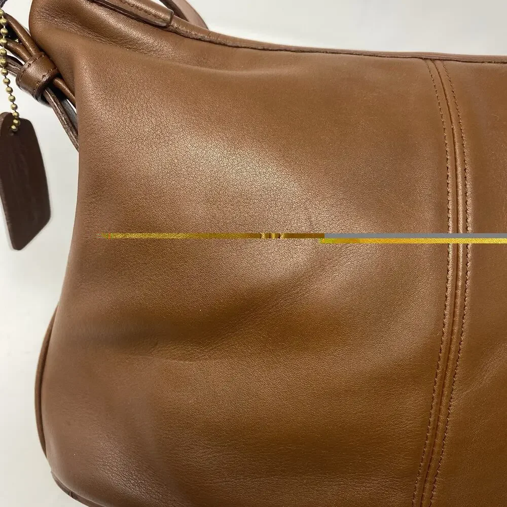Vintage Coach Worth Bag 4143 British Tan/brown Leather Made In USA